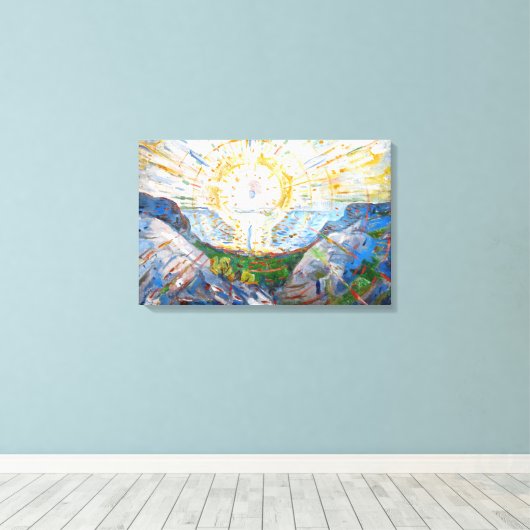 Toile Edvard Munch - Le Soleil 1912 (Insitu (Plancher de Bois))