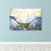 Toile Edvard Munch - Le Soleil 1912 (Insitu (Plancher de Bois))