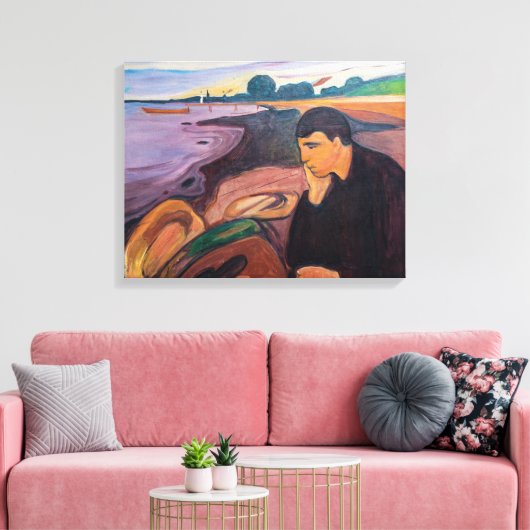 Toile Edvard Munch - Melancholy 1894 (Insitu(Salon))