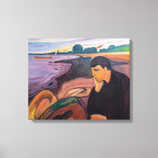 Toile Edvard Munch - Mélancolie 1894 (Recto)