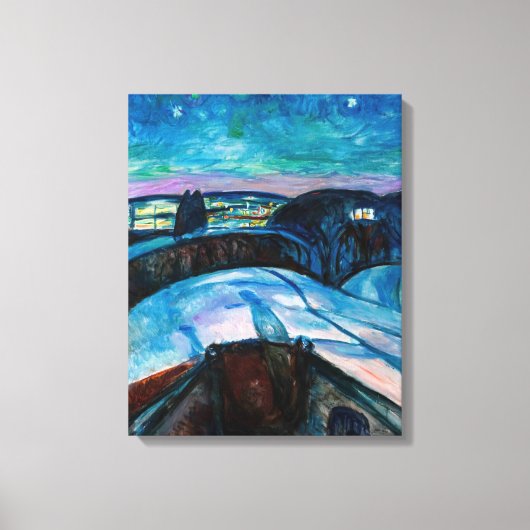 Toile Edvard Munch - Nuit étoilée 1922 (Recto)