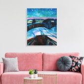 Toile Edvard Munch - Nuit étoilée 1922 (Insitu(Salon))