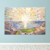 Toile Edvard Munch Peinture murale Le Soleil (Solen) (19 (Insitu (Plancher de Bois))