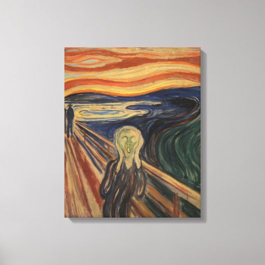 Toile Edvard Munch Peinture The Scream (Skrik) 1910 (Recto)