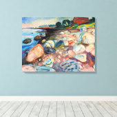 Toile Edvard Munch - Rivage avec maison rouge (Insitu (Plancher de Bois))