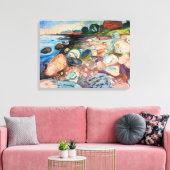Toile Edvard Munch - Rivage avec maison rouge (Insitu(Salon))