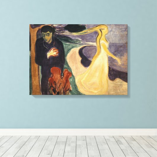 Toile Edvard Munch - Séparation (Insitu (Plancher de Bois))
