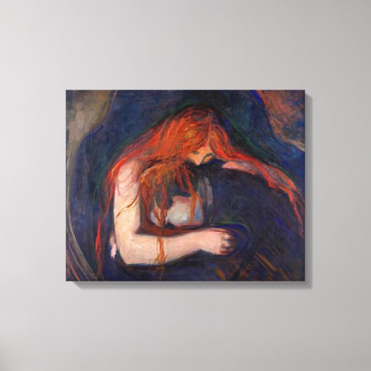Toile Edvard Munch - Vampire / Amour et Douleur (Recto)