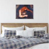 Toile Edvard Munch - Vampire / Amour et Douleur (Insitu(Chambre))