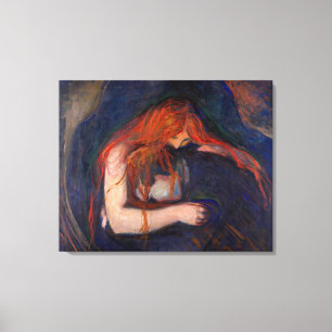Toile Edvard Munch - Vampire / Amour et douleur