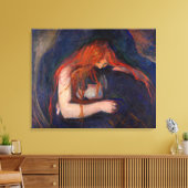 Toile Edvard Munch - Vampire / Amour et douleur (Insitu(Salon))