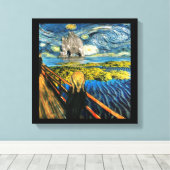 Toile Edvard rencontre Vincent (Insitu (Plancher de Bois))