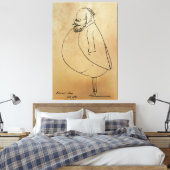 Toile Edward Lear, Autocaricature (Insitu(Chambre))