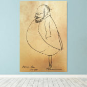 Toile Edward Lear, Autocaricature (Insitu (Plancher de Bois))
