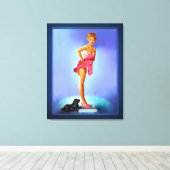 Toile Edward Runci ne ment pas sur l'échelle (Insitu (Plancher de Bois))