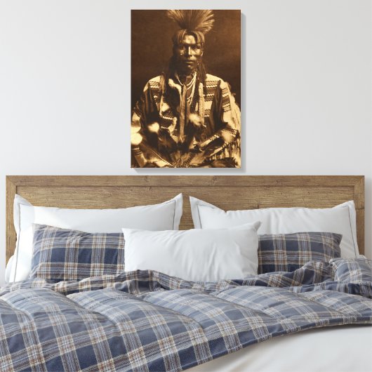 Toile Edward S Curtis A Piegan Dandy (Insitu(Chambre))