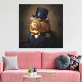 Toile Edwardian Guinée Pig Gentleman (Insitu(Salon))