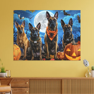 Toile Éffrayant belge de Malinoi Halloween