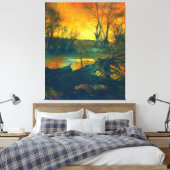 Toile Éffrayant marais foncé (Insitu(Chambre))