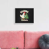 Toile Eggnog & Poulets (Insitu(Salon))