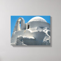 Église blanchie à la chaux, Mykonos, Grèce