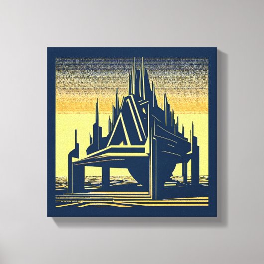 Toile Église Futuriste SF 2 (Recto)