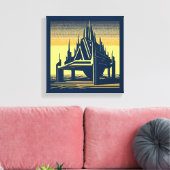 Toile Église Futuriste SF 2 (Insitu(Salon))