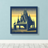 Toile Église Futuriste SF 2 (Insitu (Plancher de Bois))