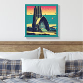 Toile Église Futuriste SF 3 (Insitu(Chambre))