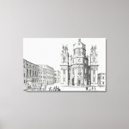 Toile Eglise Notre Dame, Salzbourg, Autriche, de 'Ent (Recto)