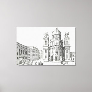 Toile Eglise Notre Dame, Salzbourg, Autriche, de 'Ent