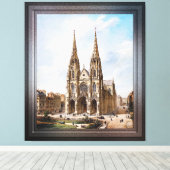 Toile Église Sainte-Clotilde à Paris par Max Berthelin (Insitu (Plancher de Bois))