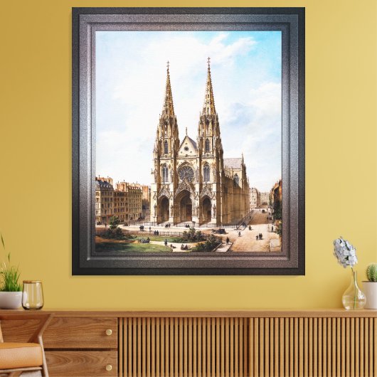 Toile Église Sainte-Clotilde à Paris par Max Berthelin (Insitu(Salon))