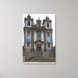 Toile Église Santo Ildenfonso Avec Panneaux Carrelés