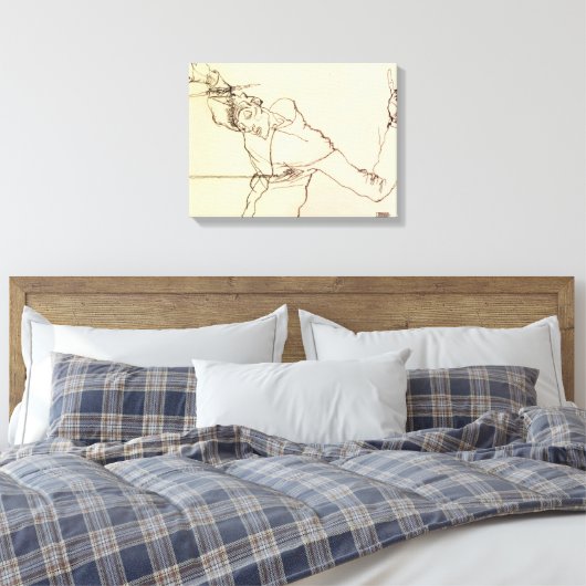 Toile Egon Schiele-Self Portrait As St Sebastian (Insitu(Chambre))