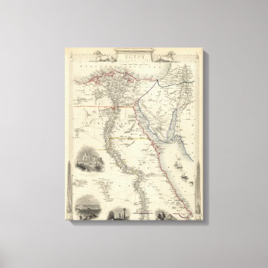 Toile Egypte Et Arabie Petraea (Recto)