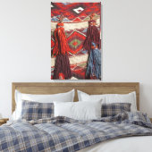 Toile Égypte, Gizeh. Couverture de chameau aux Pyramides (Insitu(Chambre))