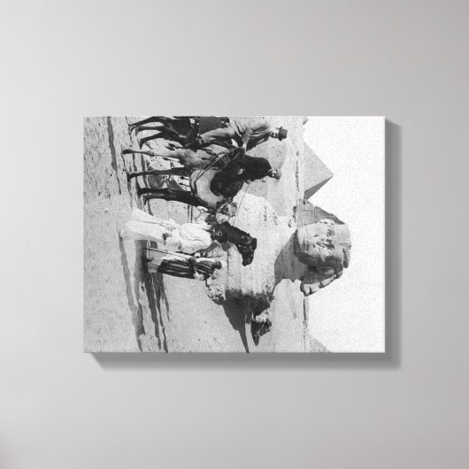 Toile Egypte Touristes voyageant le Nil, Sphix (Recto)