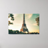 Toile Eiffel tour lancer oreiller (Recto)