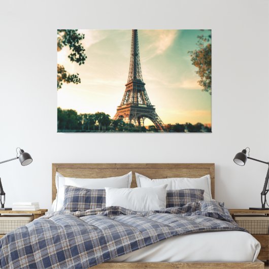 Toile Eiffel tour lancer oreiller (Insitu(Chambre))