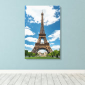 Toile Eiffel Tower View from Champ de Mars Public Park (Insitu (Plancher de Bois))