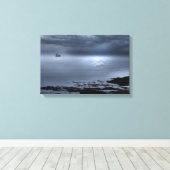 Toile Eigg depuis la plage de Camusdarrach (Insitu (Plancher de Bois))