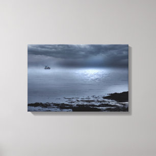 Toile Eigg depuis la plage de Camusdarrach