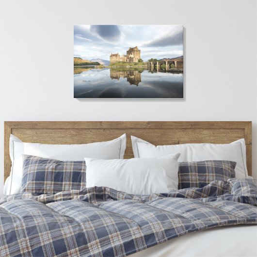 Toile Eilean Donan Castle avec réflexion en Ecosse (Insitu(Chambre))