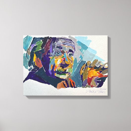 Toile Einstein Painted by Mark Elsen (Recto)