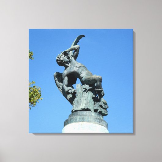 Toile El Angel Caido, Parc du Retiro, Madrid (Recto)