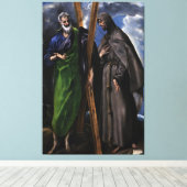 Toile El Greco Christian Jesus Crucifix Painting Print  (Insitu (Plancher de Bois))