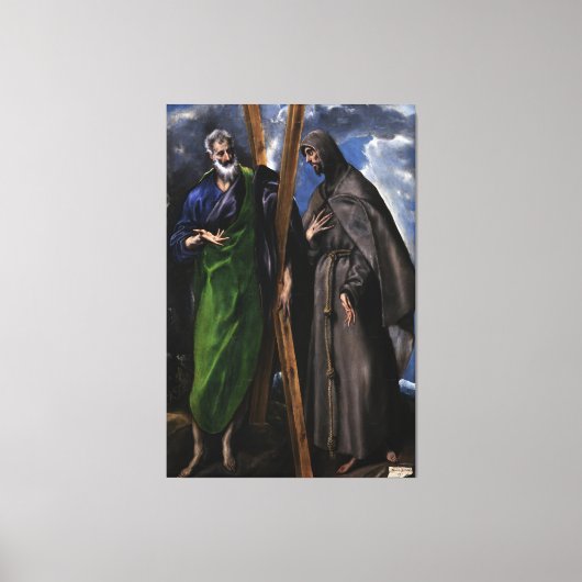 Toile El Greco Christian Jesus Crucifix Painting Print  (Recto)