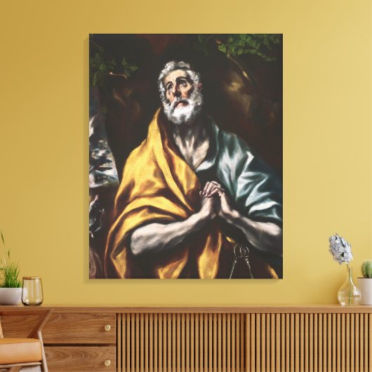 Toile El Greco Repentant Saint Peter (Insitu(Salon))