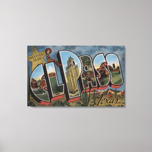 Toile El Paso, le Texas - grandes scènes de lettre